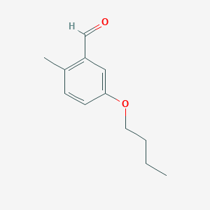 molecular formula C12H16O2 B6315246 5-Butoxy-2-methylbenzaldehyde CAS No. 2624417-37-2