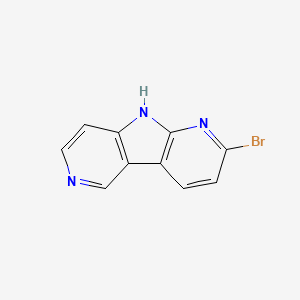 molecular formula C10H6BrN3 B6315262 2-溴-9H-吡咯并[2,3-b:4,5-c']二吡啶 CAS No. 1699749-05-7