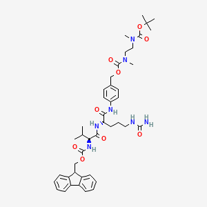 molecular formula C43H57N7O9 B6315268 Fmoc-Val-Cit-PAB-NMeCH2CH2NMe-Boc CAS No. 1802297-96-6