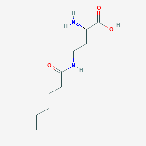 molecular formula C10H20N2O3 B6315338 H-Dab(hexanoyl)-OH CAS No. 2098497-15-3
