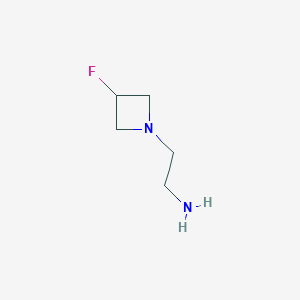 molecular formula C5H11FN2 B6315348 3-Fluoroazetidine-1-ethanamine CAS No. 2045189-35-1