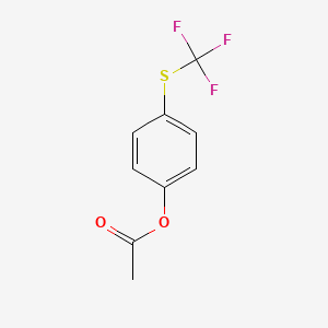 B6315401 4-(Trifluoromethylthio)phenyl acetate CAS No. 1357624-42-0