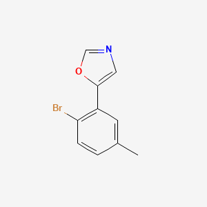 molecular formula C10H8BrNO B6315411 5-(2-bromo-5-methylphenyl)oxazole CAS No. 2028261-97-2