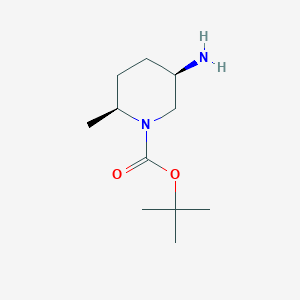 molecular formula C11H22N2O2 B6315421 tert-Butyl (2S,5R)-5-amino-2-methyl-piperidine-1-carboxylate CAS No. 1792190-72-7