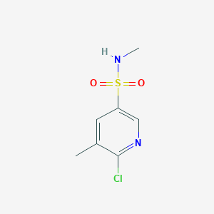 molecular formula C7H9ClN2O2S B6315552 6-Chloro-N,5-dimethylpyridine-3-sulfonamide CAS No. 1683534-01-1