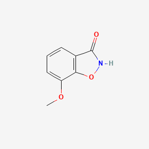 molecular formula C8H7NO3 B6315587 7-Methoxy-benzo[d]isoxazol-3-ol, 95% CAS No. 51294-57-6