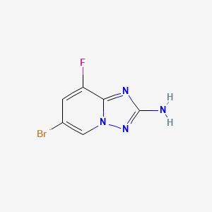 2-Amino-6-bromo-8-fluoro-[1,2,4]triazolo[1,5-a]pyridine