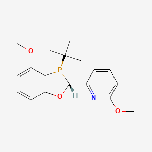 2-[(2R,3R)-3-(1,1-Dimethylethyl)-2,3-dihydro-4-methoxy-1,3-benzoxaphosphol-2-yl]-6-methoxypyridine, 97% (ee > 99%)