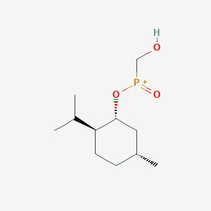 molecular formula C11H22O3P+ B6315749 (Rp)-Hydroxymethylphosphonic acid [(-)-(1R,2S,2R)-2-i-propyl-5-methylcyclohexanol]ester, 99% CAS No. 1611990-03-4