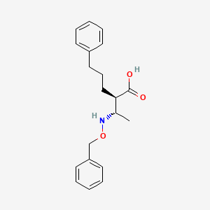molecular formula C20H25NO3 B6315756 2-(1-Benzyloxyamino-ethyl)-5-phenyl-pentanoic acid CAS No. 1309584-03-9