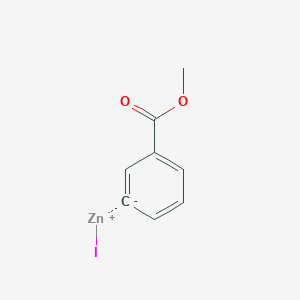molecular formula C8H7IO2Zn B6315786 3-(Methoxycarbonyl)phenylzinc iodide, 0.50 M in THF CAS No. 148651-38-1