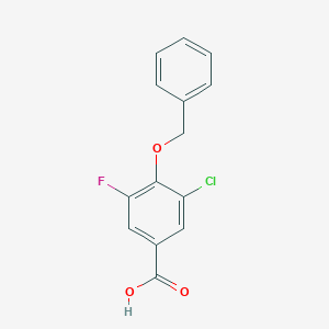 3-Chloro-5-fluoro-4-(phenylmethoxy)-benzoic acid