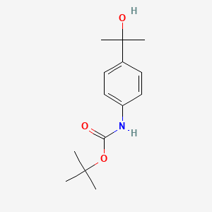 [4-(1-Hydroxy-1-methyl-ethyl)-phenyl]-carbamic acid t-butyl ester