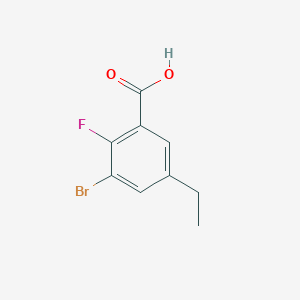 molecular formula C9H8BrFO2 B6315841 3-Bromo-5-ethyl-2-fluorobenzoic acid CAS No. 1892248-37-1