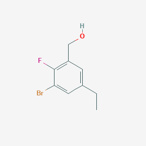 molecular formula C9H10BrFO B6315843 3-Bromo-5-ethyl-2-fluorobenzyl alcohol CAS No. 1898027-36-5