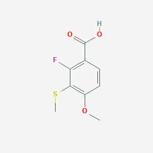 molecular formula C9H9FO3S B6315861 2-Fluoro-4-methoxy-3-(methylthio)benzoic acid CAS No. 1379317-91-5