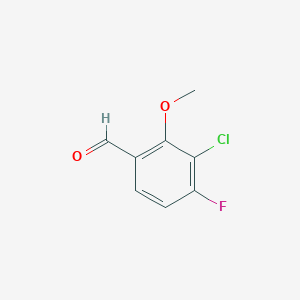 3-Chloro-4-fluoro-2-methoxybenzaldehyde