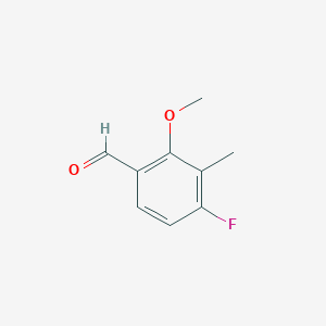 molecular formula C9H9FO2 B6315903 4-Fluoro-2-methoxy-3-methylbenzaldehyde CAS No. 1824411-31-5