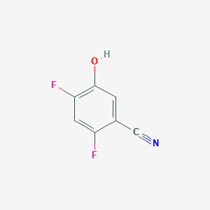 molecular formula C7H3F2NO B6315910 2,4-Difluoro-5-hydroxybenzonitrile CAS No. 1806273-04-0