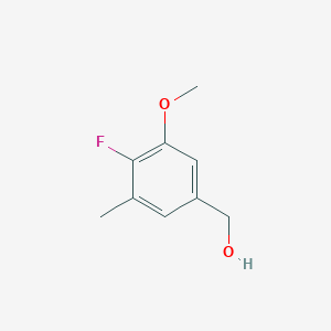 molecular formula C9H11FO2 B6315914 4-Fluoro-3-methoxy-5-methylbenzyl alcohol CAS No. 1896263-61-8