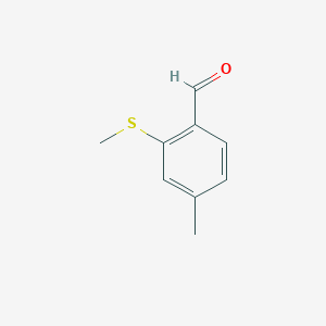 molecular formula C9H10OS B6315923 4-Methyl-2-(methylthio)benzaldehyde, 95% CAS No. 24852-59-3