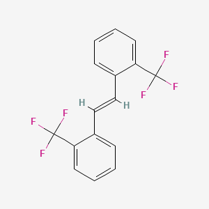 molecular formula C16H10F6 B6315966 1,1'-(1,2-Ethenediyl)bis[2-(trifluoromethyl)benzene] CAS No. 875740-59-3