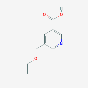 molecular formula C9H11NO3 B6315979 5-(Ethoxymethyl)nicotinic acid CAS No. 1890951-73-1