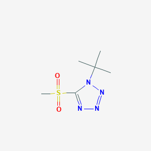 molecular formula C6H12N4O2S B6315994 1-(tert-Butyl)-5-(methylsulfonyl)-1H-tetrazole CAS No. 873869-19-3
