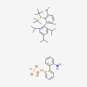 molecular formula C44H63NO4PPdS- B6316010 [RockPhos 钯环], min. 98% CAS No. 2009020-38-4