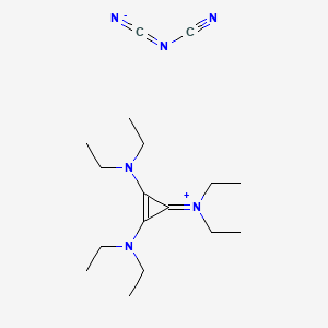 1,2,3-Tris(diethylamino)cyclopropenylium dicyanamide;  min.97%