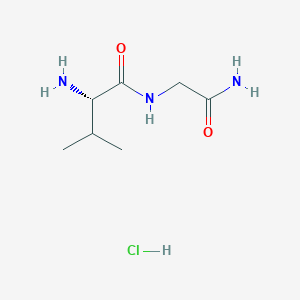 molecular formula C7H16ClN3O2 B6316042 Val-Gly-NH2 HCl CAS No. 36920-56-6