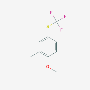 molecular formula C9H9F3OS B6316091 2-Methyl-4-(trifluoromethylthio)anisole CAS No. 1357624-60-2