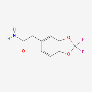 molecular formula C9H7F2NO3 B6316102 2,2-Difluoro-1,3-benzodioxole-5-acetamide CAS No. 1357624-05-5