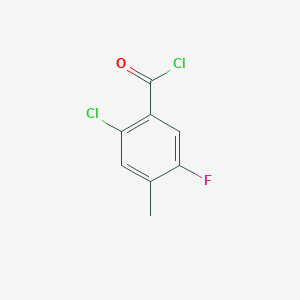 molecular formula C8H5Cl2FO B6316105 2-Chloro-5-fluoro-4-methylbenzoyl chloride, 95% CAS No. 1357627-10-1