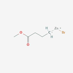 molecular formula C5H9BrO2Zn B6316151 4-Methoxy-4-oxobutylzinc bromide, 0.50 M in THF CAS No. 193820-00-7