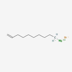 molecular formula C10H19BrMg B6316203 Dec-9-enylmagnesium bromide, 0.50 M in THF CAS No. 130628-58-9