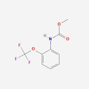 molecular formula C9H8F3NO3 B6316233 N-2-(Trifluoromethoxy)phenylcarbamic acid methyl ester CAS No. 1357626-11-9