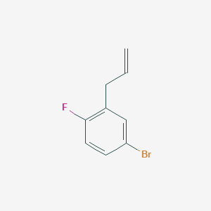 molecular formula C9H8BrF B6316257 3-(5-Bromo-2-fluorophenyl)-1-propene, 97% CAS No. 1546183-14-5