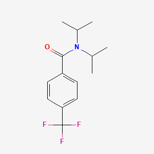 molecular formula C14H18F3NO B6316315 N,N-Di(propan-2-yl)-4-(trifluoromethyl)benzamide CAS No. 79606-47-6