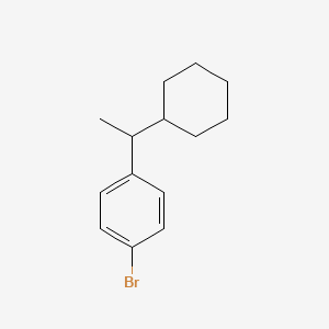 molecular formula C14H19Br B6316331 1-Bromo-4-(1-cyclohexylethyl)benzene CAS No. 1892735-90-8