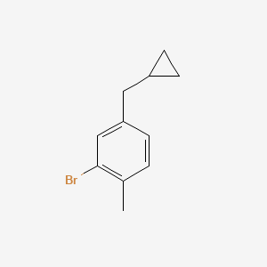 molecular formula C11H13Br B6316355 2-Bromo-4-(cyclopropylmethyl)-1-methylbenzene CAS No. 1369849-40-0