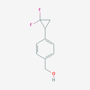 molecular formula C10H10F2O B6316376 4-(2,2-Difluorocyclopropyl)benzyl alcohol CAS No. 1889921-53-2