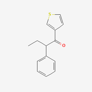 molecular formula C14H14OS B6316388 2-Phenyl-1-(thiophen-3-yl)butan-1-one CAS No. 1597209-11-4