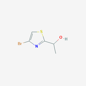 molecular formula C5H6BrNOS B6316422 1-(4-Bromothiazol-2-yl)ethanol, 95% CAS No. 1370356-21-0