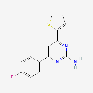 4-(4-Fluorophenyl)-6-(thiophen-2-yl)pyrimidin-2-amine