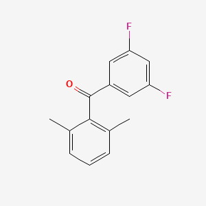3,5-Difluoro-2',6'-dimethylbenzophenone
