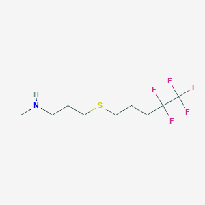 N-Methyl-N-[3-(4,4,5,5,5-pentafluoropentylthio)propyl]amine