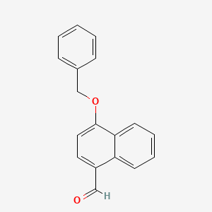 molecular formula C18H14O2 B6316538 4-Benzyloxynaphthalene-1-carboxaldehyde CAS No. 213455-52-8