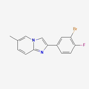 2-(4-Bromo-3-fluorophenyl)-6-methylimidazo[1,2-a]pyridine