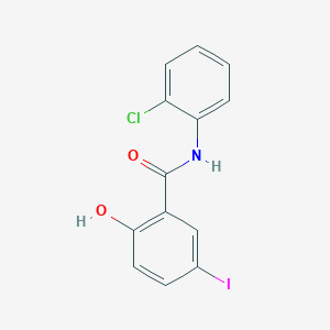 molecular formula C13H9ClINO2 B6316624 N-(2-Chloro-phenyl)-2-hydroxy-5-iodo-benzamide CAS No. 1280729-48-7